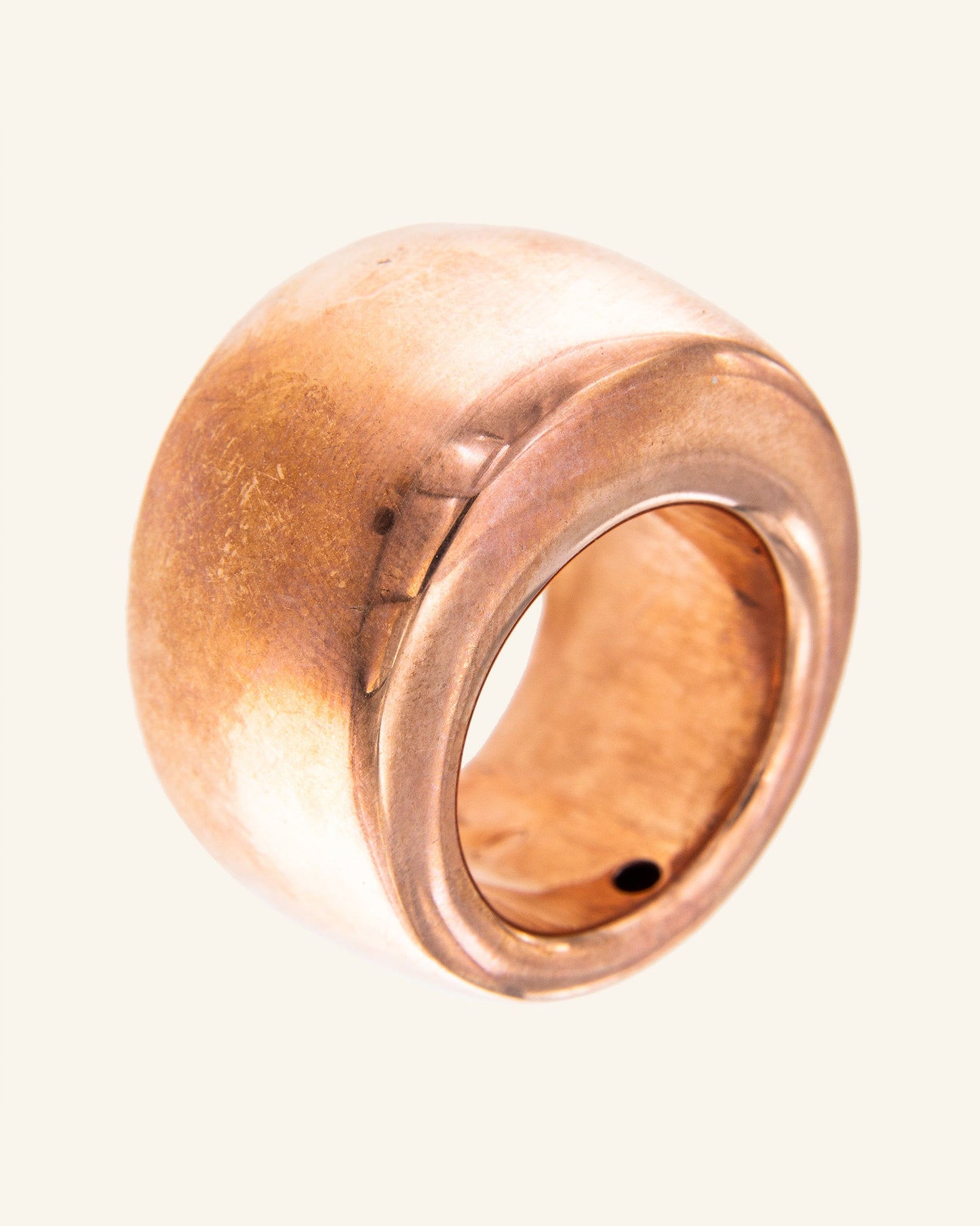 Rose gold Geo ring