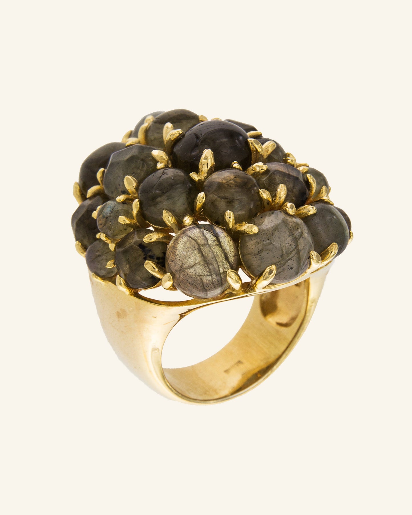 Liberis ring with labradorite