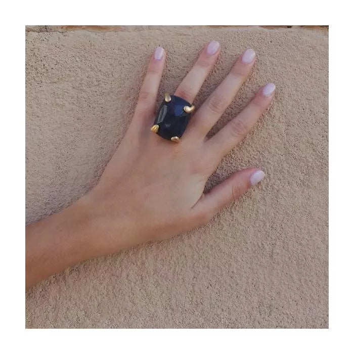 Anillo Munda con dumortierita