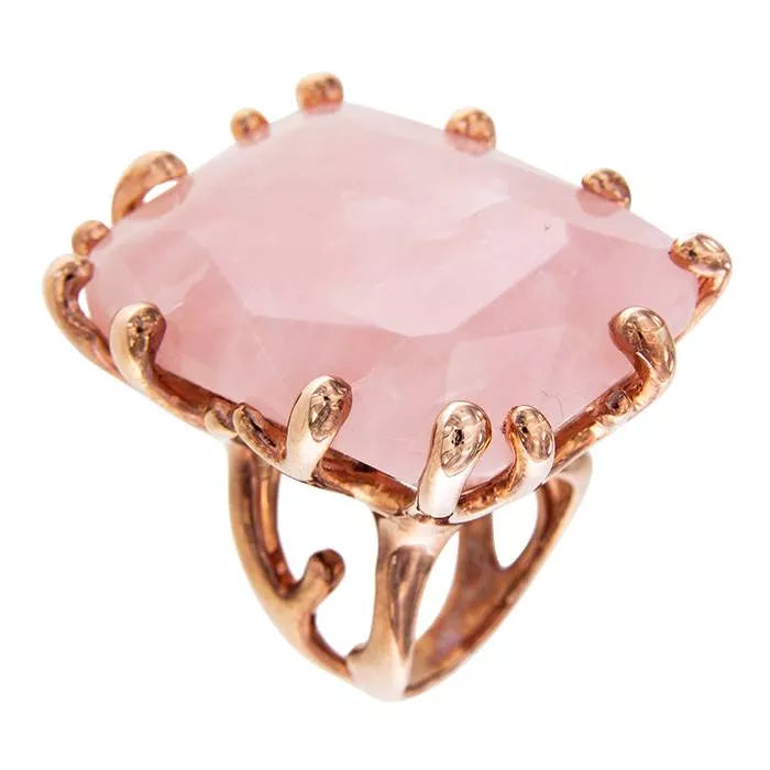 Anillo Nair Cuarzo Rosa