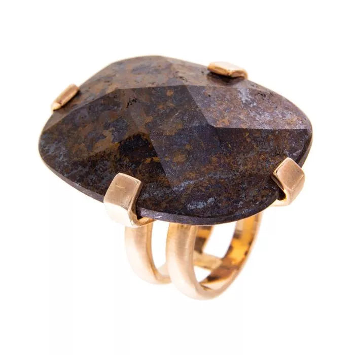 Bronzite Orb Ring