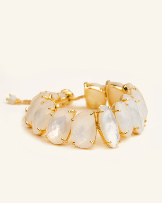 Brazalete Erebus Madreperla Blanca