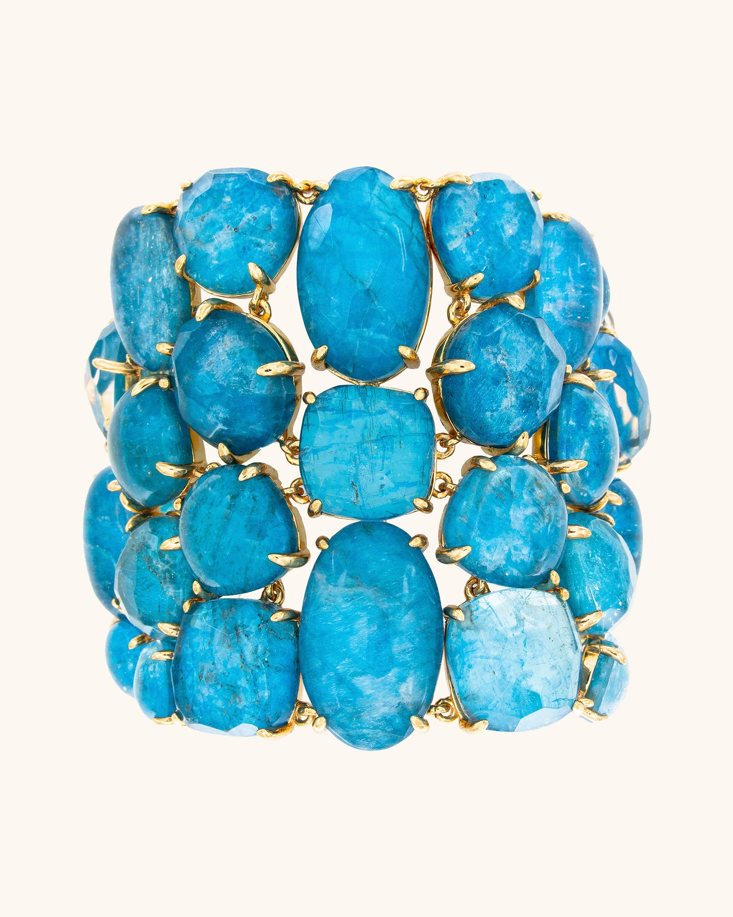 Brazalete Liberis con apatita azul