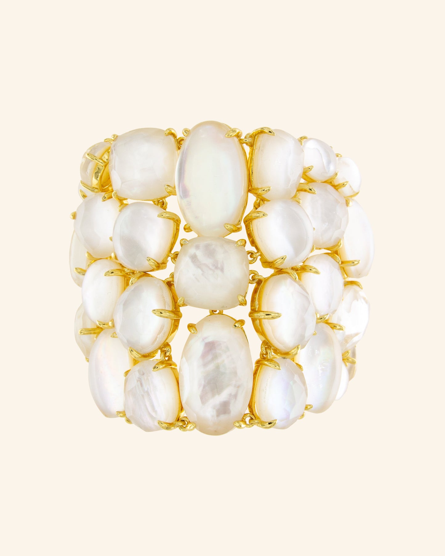 Brazalete Liberis con madreperla blanca