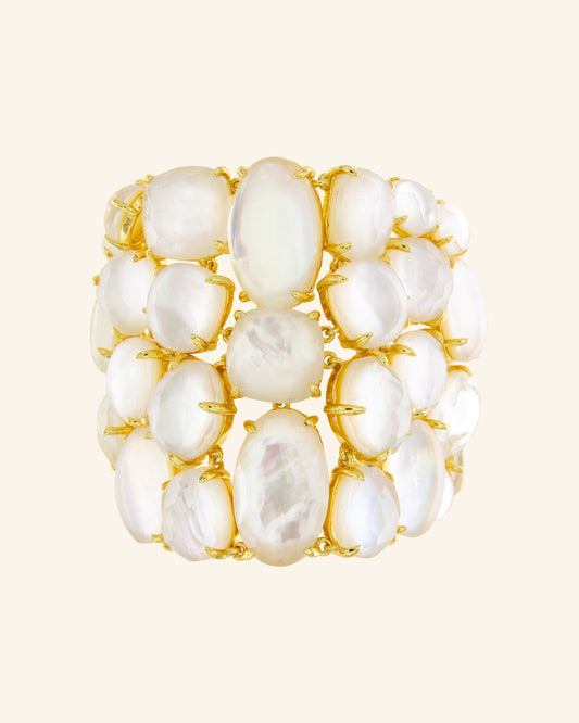 Brazalete Liberis con madreperla blanca