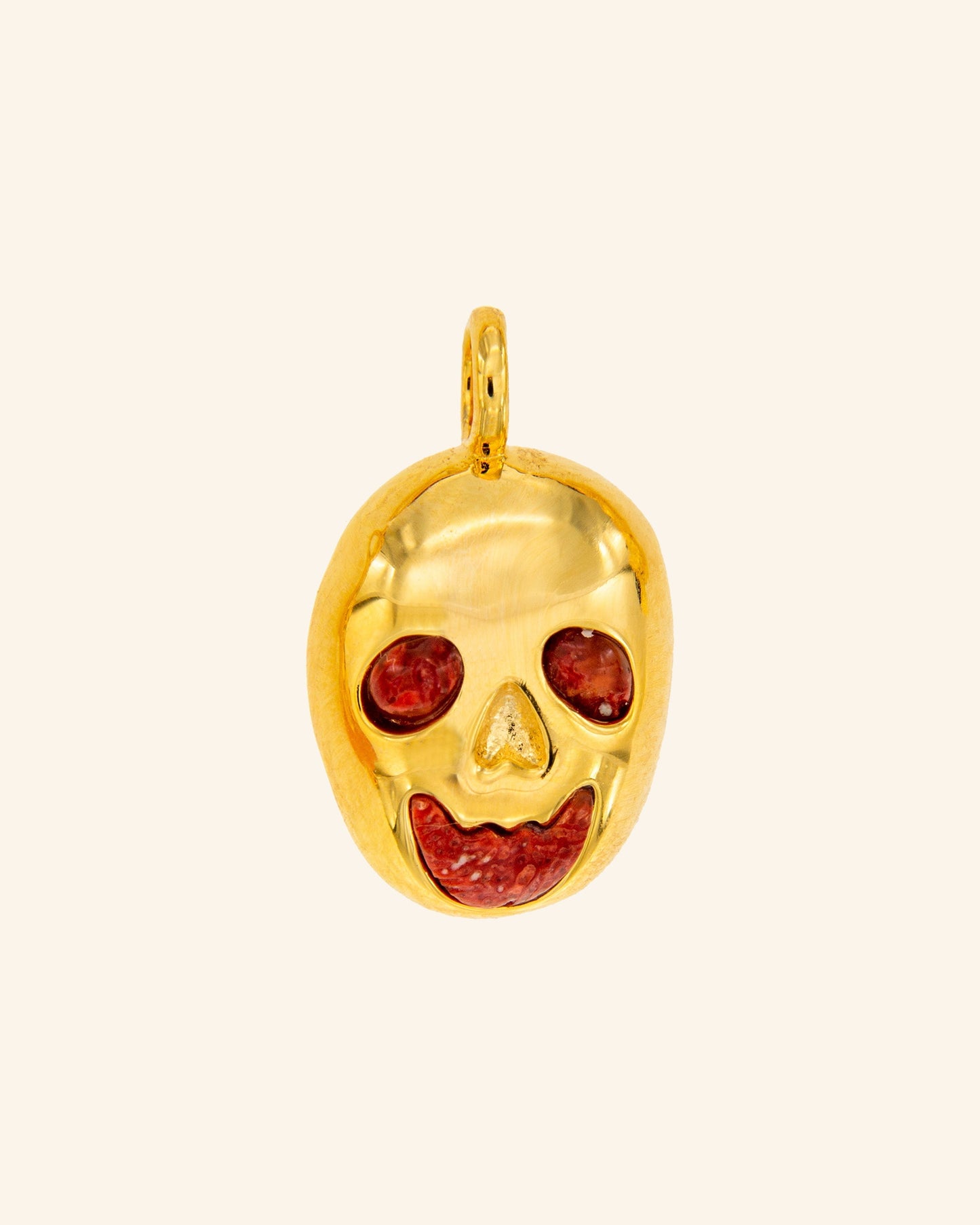 Red Calaca Pendant