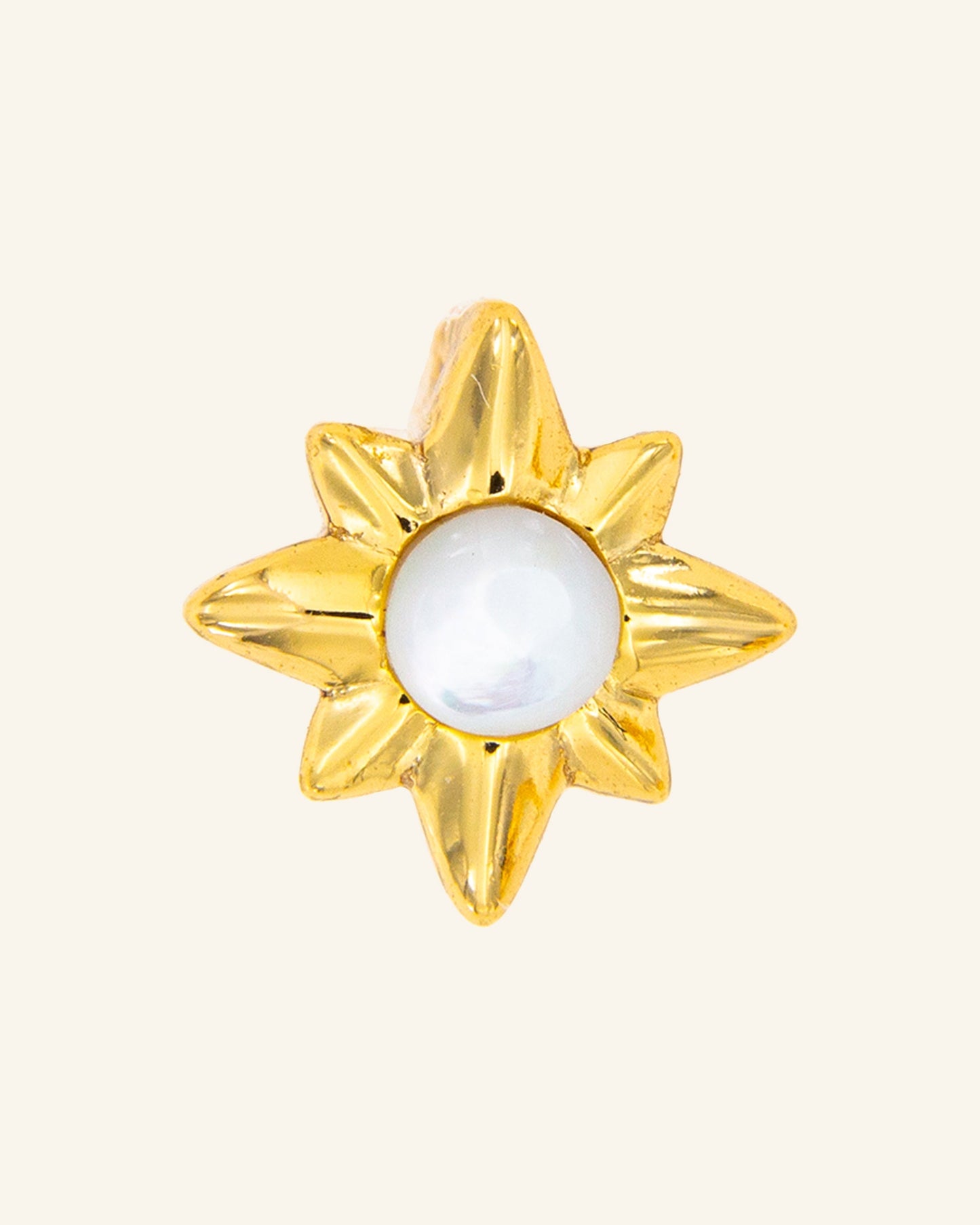 Colgante Estrella Minor con madre perla blanca