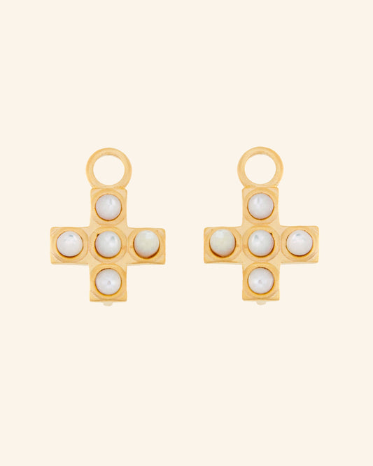 Byzantium Cross Pendants with White Mother of Pearl
