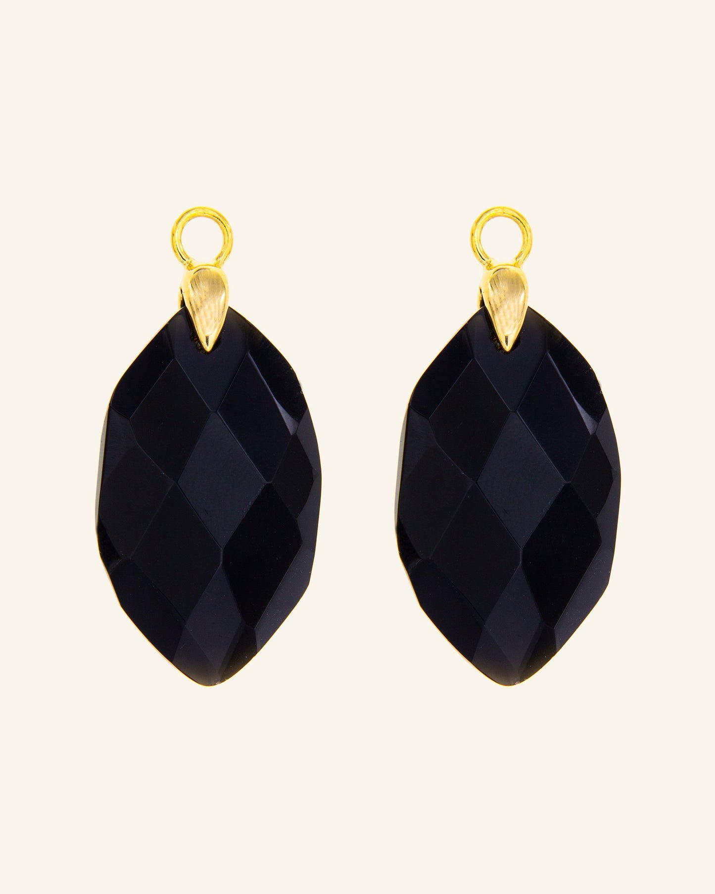 Glacier pendants with onyx