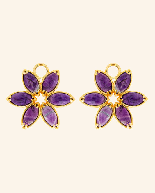 Jazmin pendants with rainbow fluorite