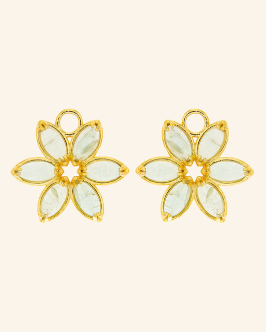 Jazmin pendants with green fluorite