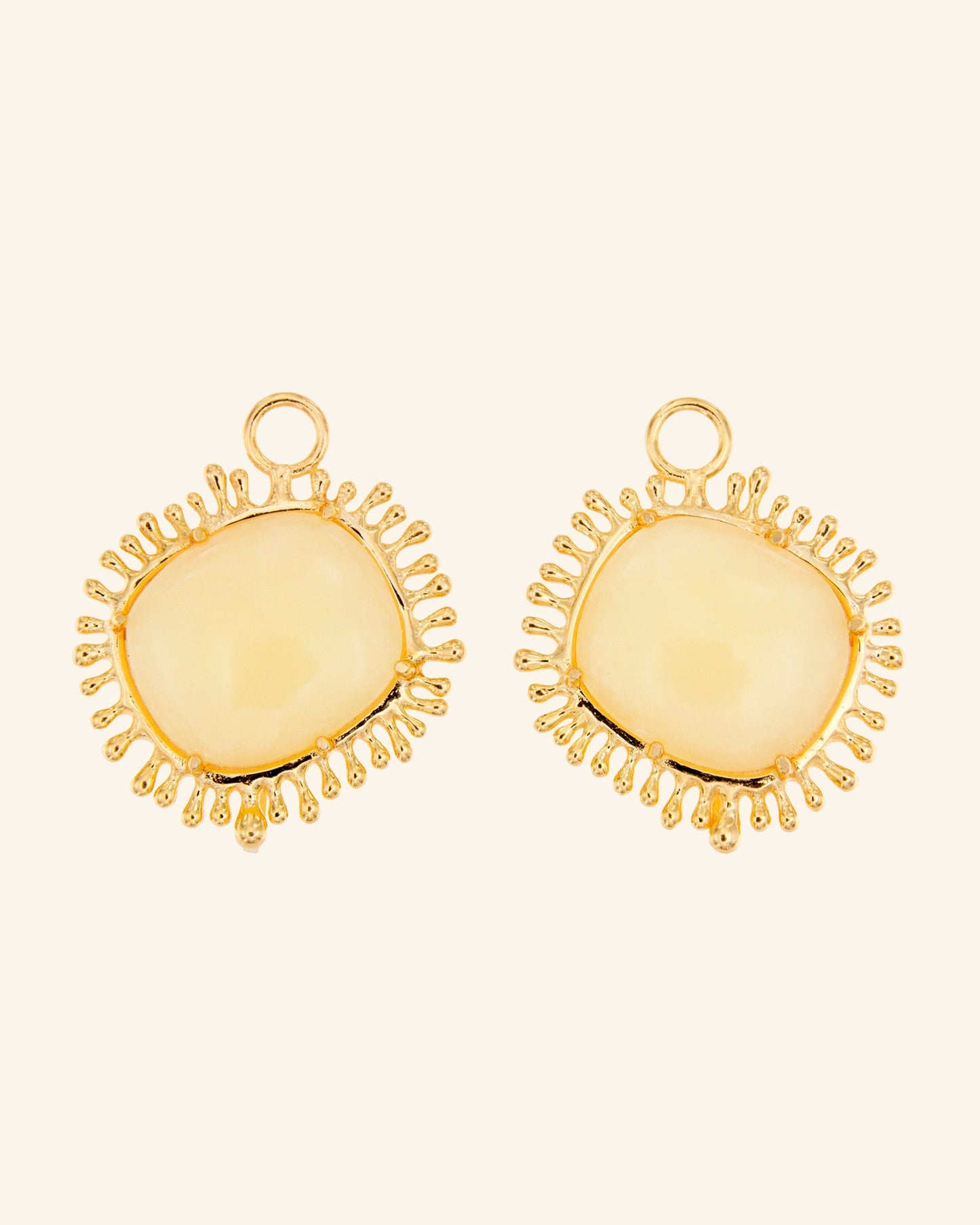 Colgantes Sol XL con Calcita Melocotón