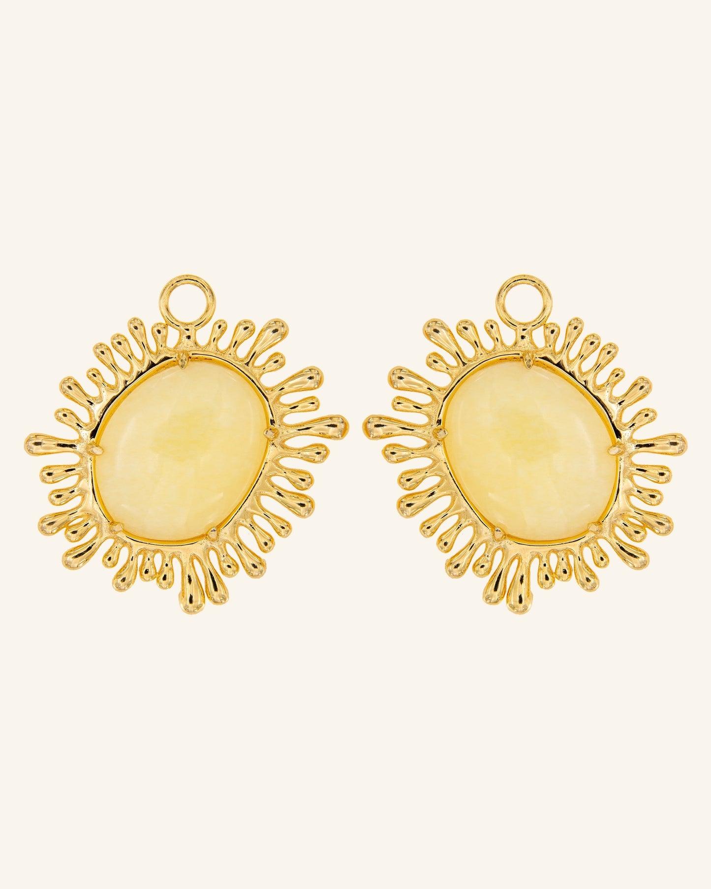 Colgantes Sol XL con Calcita Melocotón