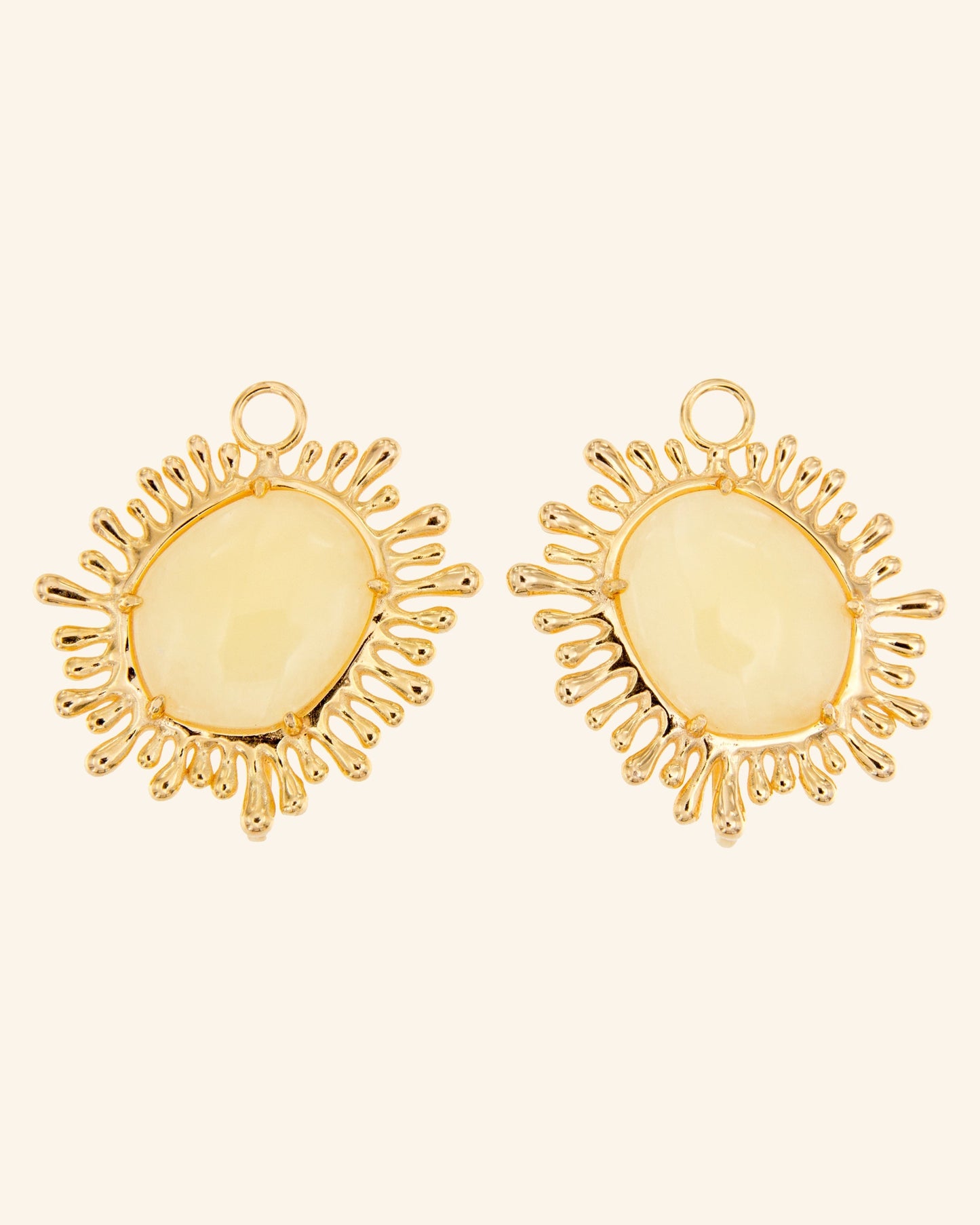 Colgantes Sol XL con Calcita Melocotón