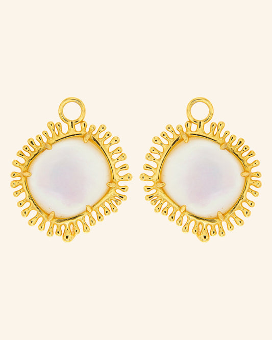 Sun Pendants with White Mother of Pearl