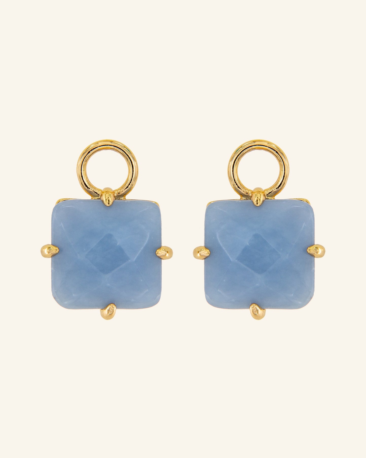 Colgantes Square con angelita azul