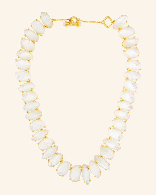 White Mother of Pearl Erebus Necklace