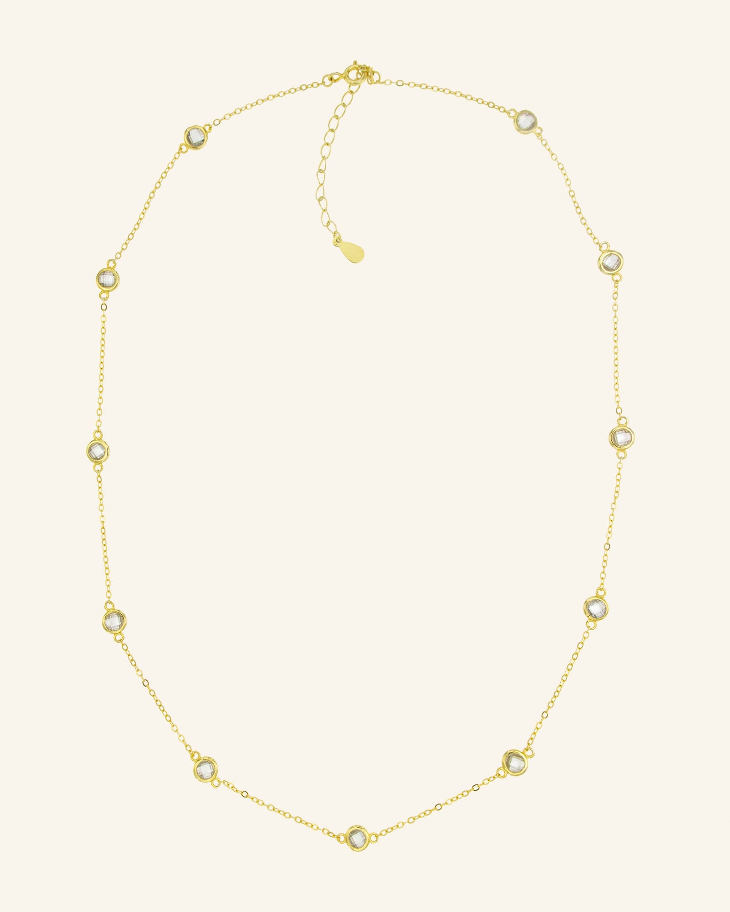 Sirius Small colorless quartz necklace