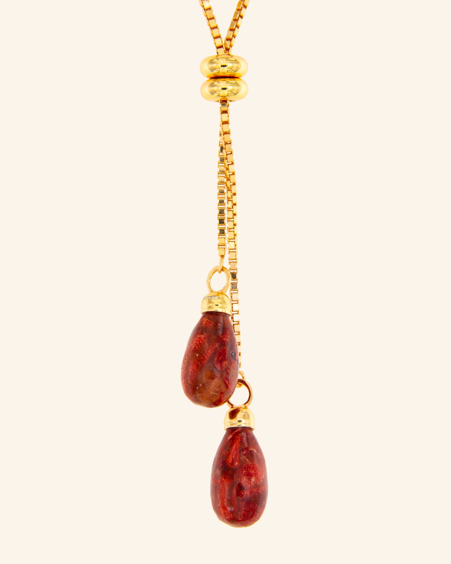 Collar Syl Coral Rojo