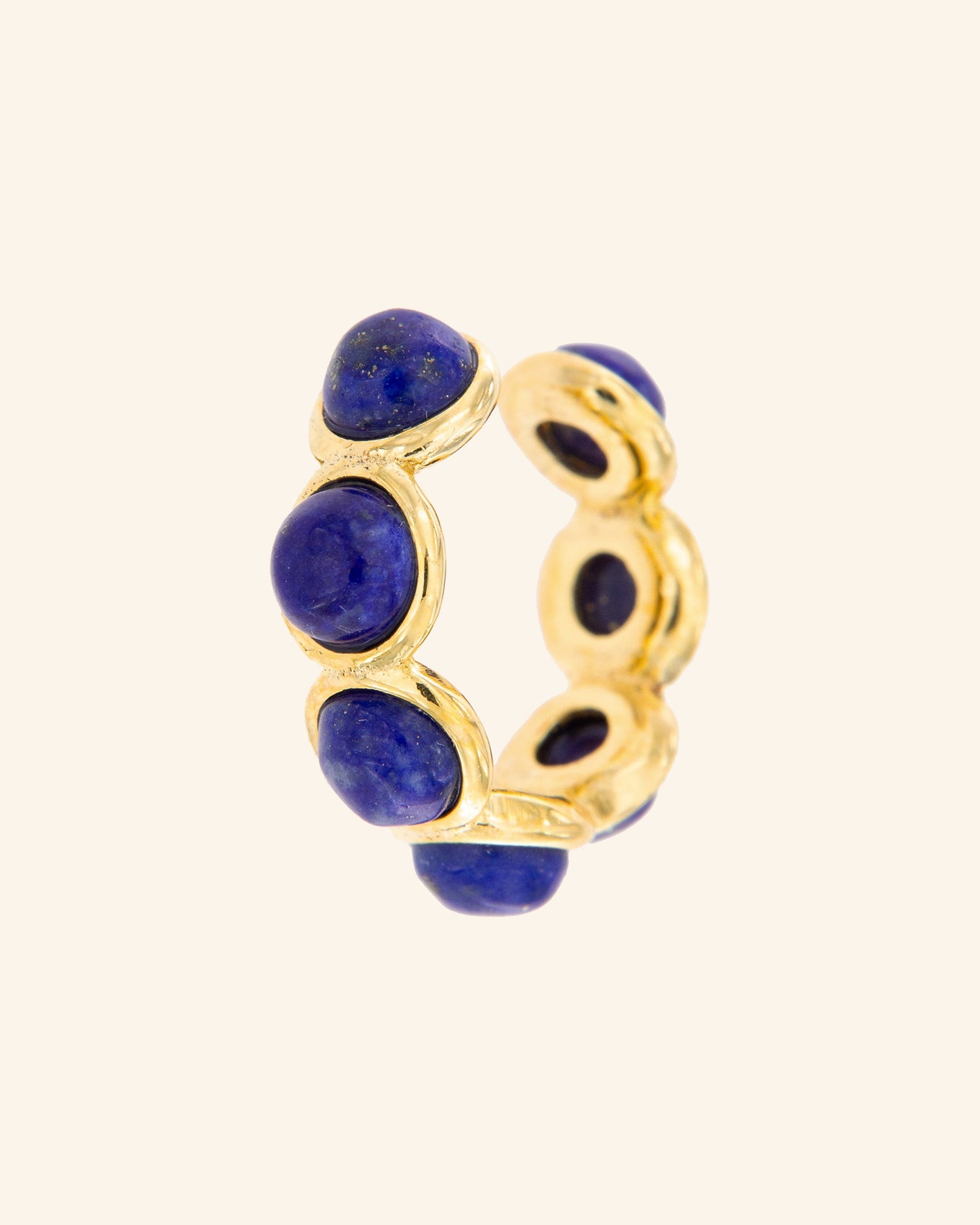 Climbing Paris earcuff with lapis lazuli