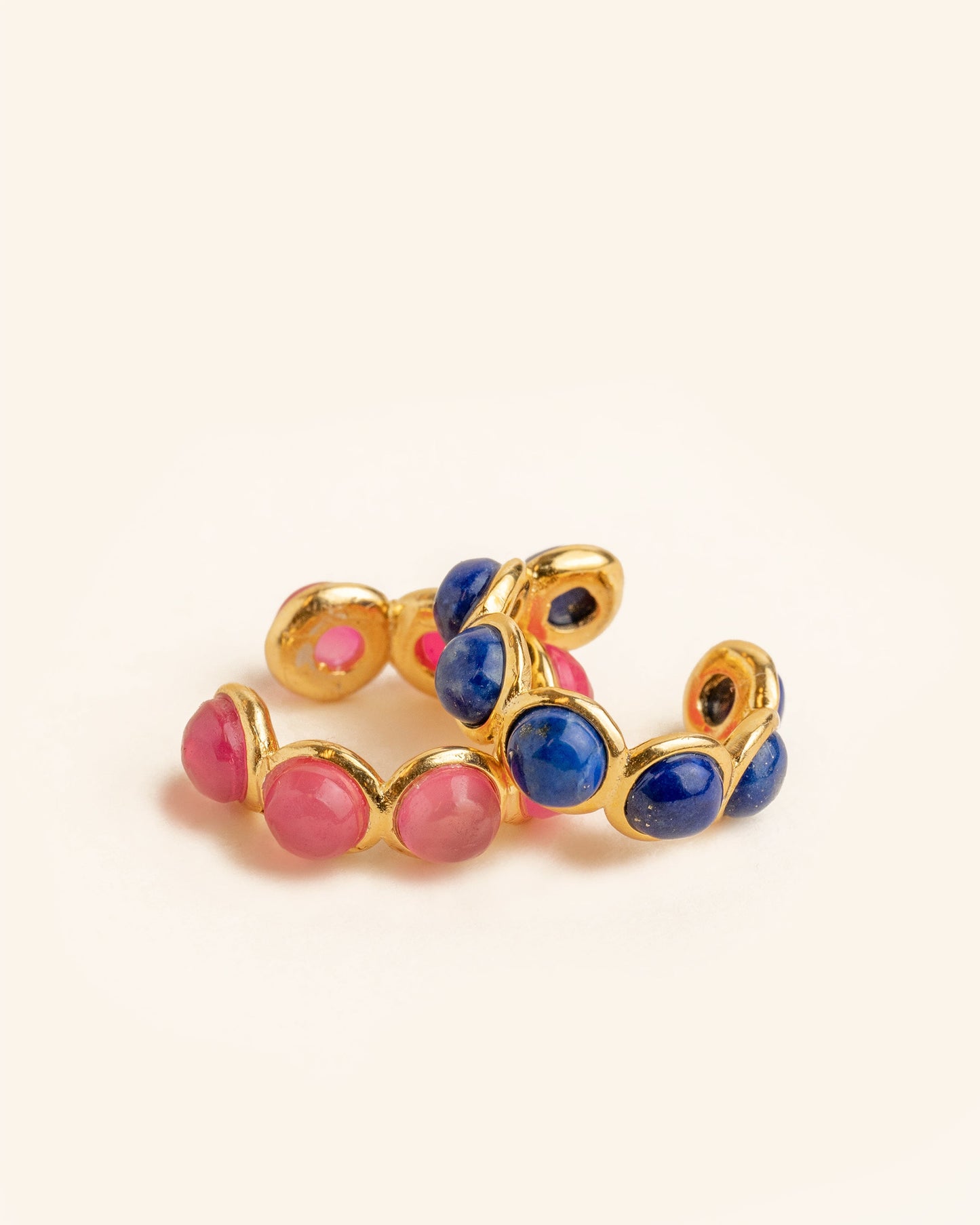 Climbing Paris earcuff with lapis lazuli