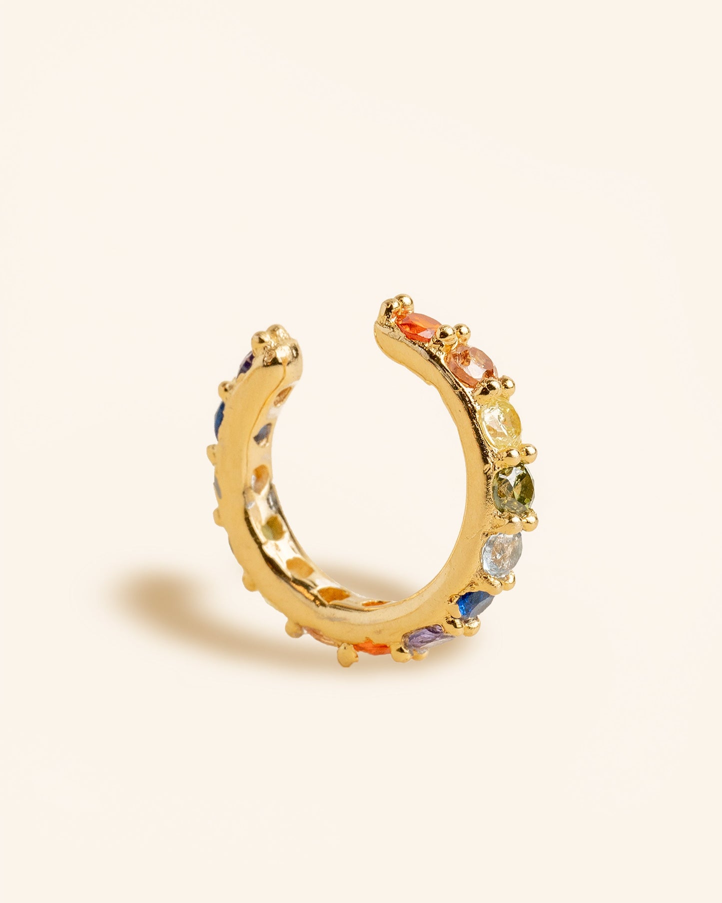 Earcuff Rainbow climbers with zircons