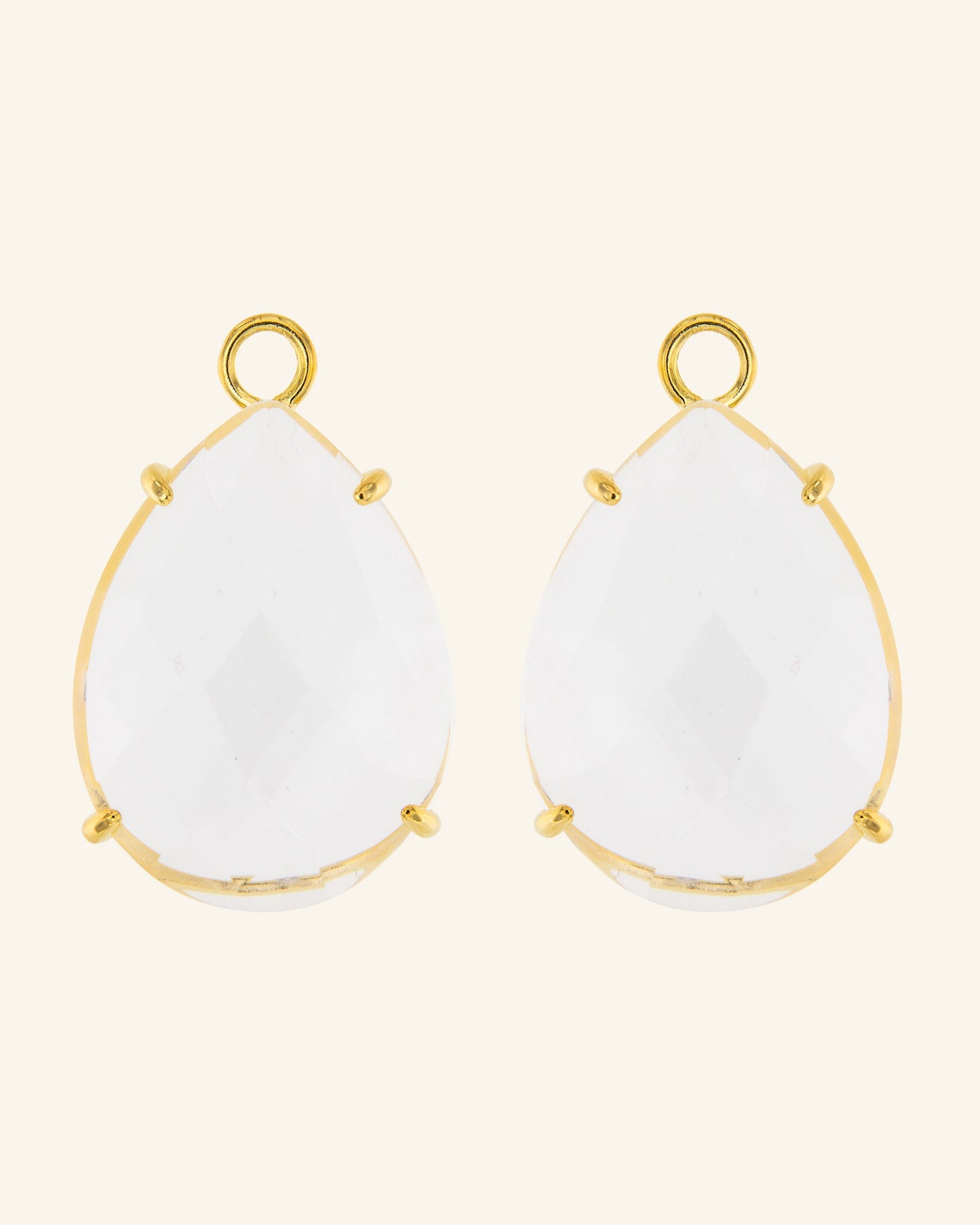 Golden Athos tears colorless quartz