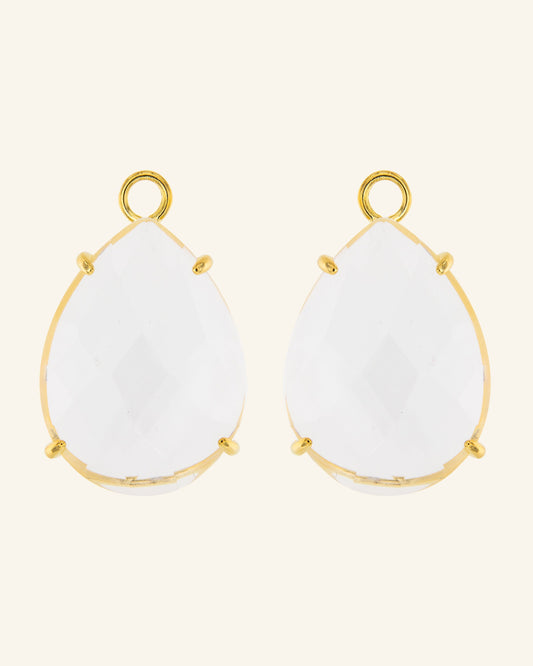Golden Athos tears colorless quartz