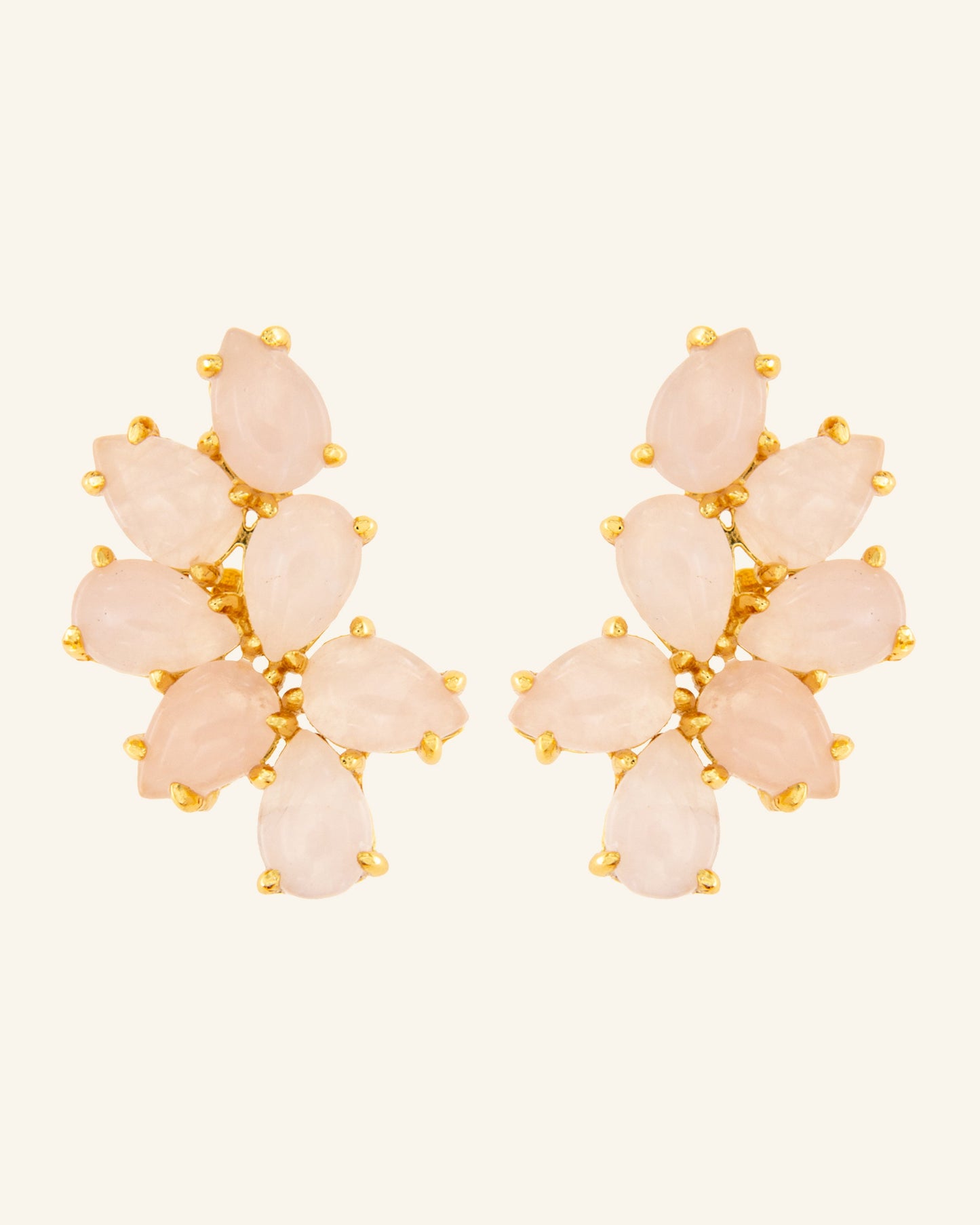 Nest Rose Quartz Earring