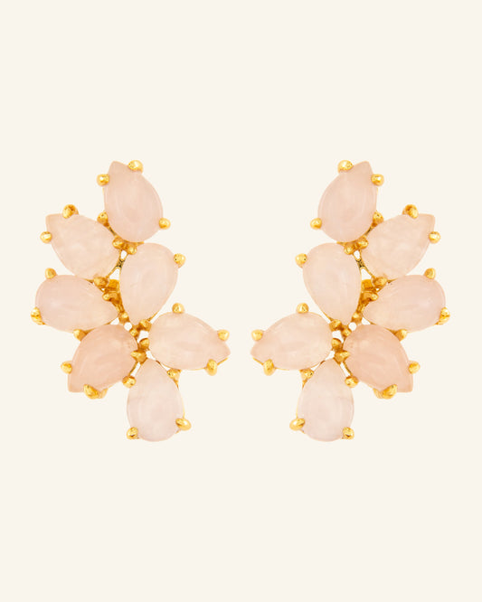 Pendiente Nest Cuarzo Rosa