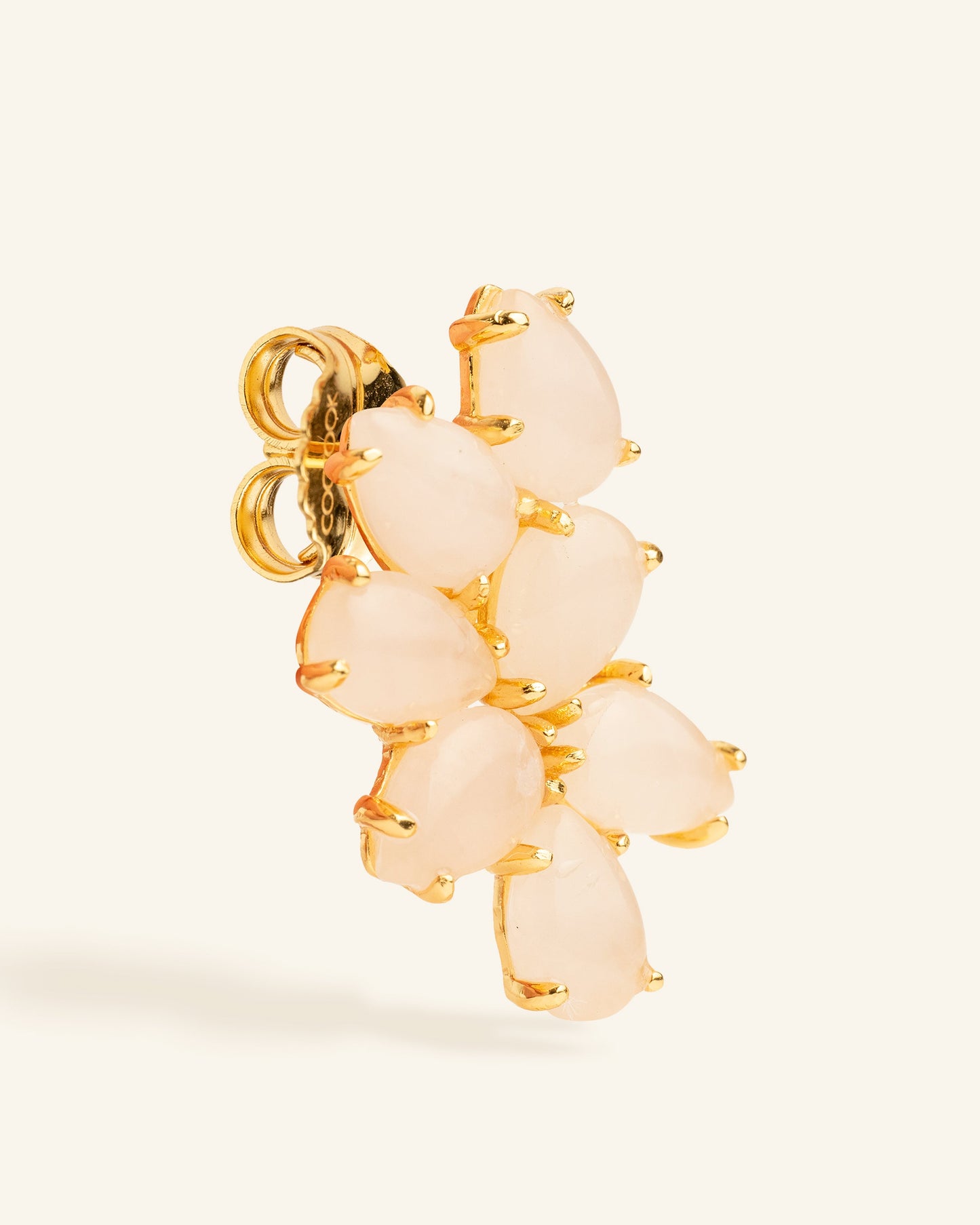 Nest Rose Quartz Earring