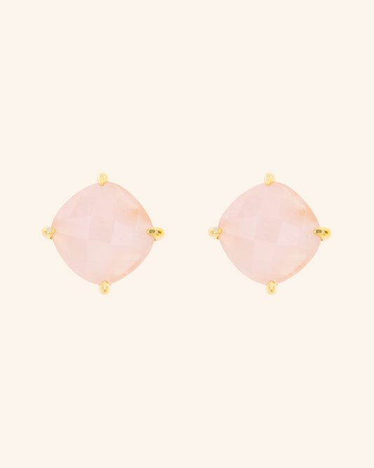 Pendientes Big Candy Cuarzo Rosa