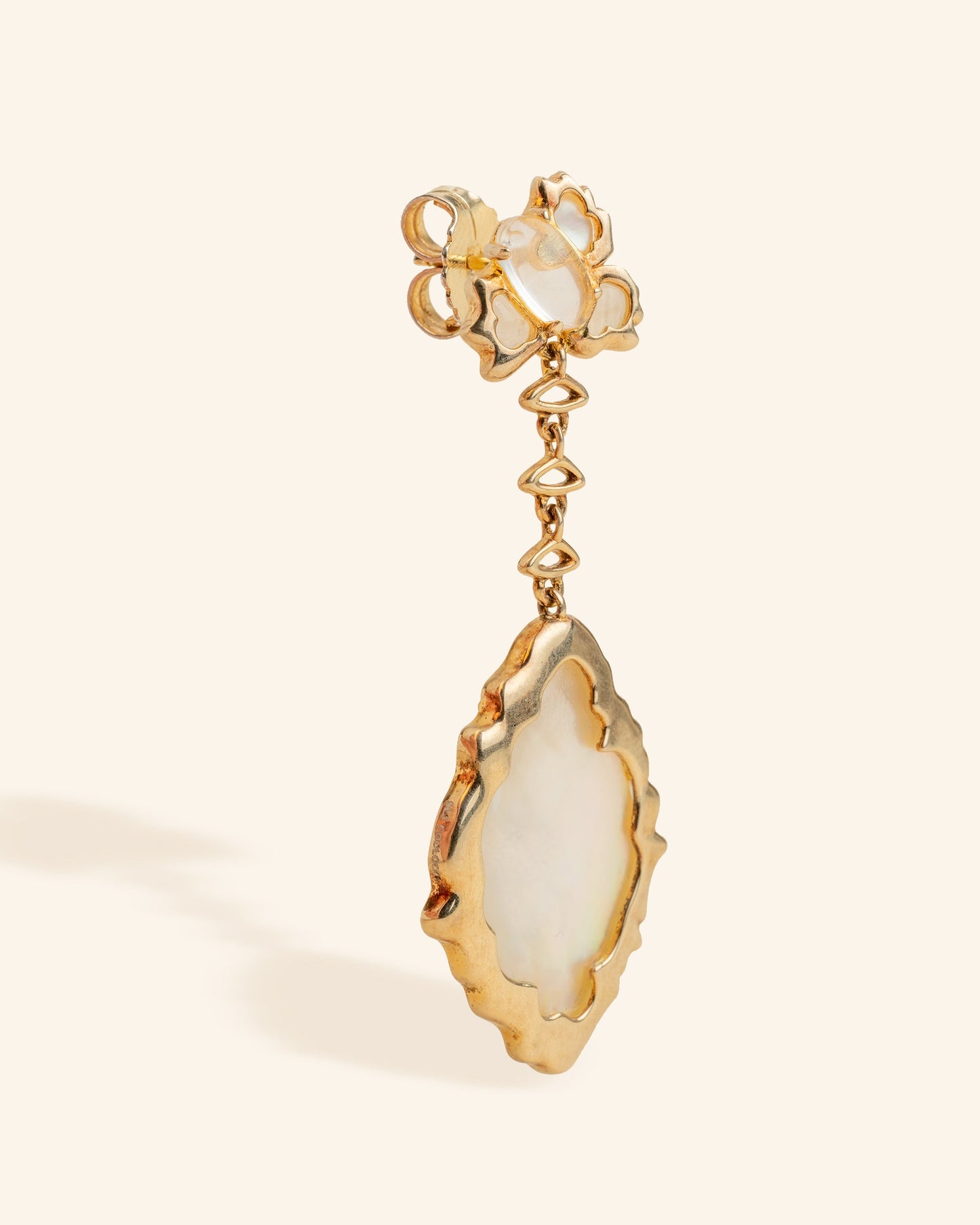 Pendientes Borneo con madreperla y cuarzo