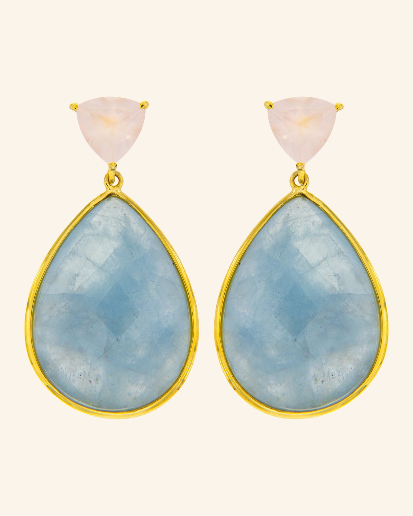 Pendientes Caribe Aguamarina