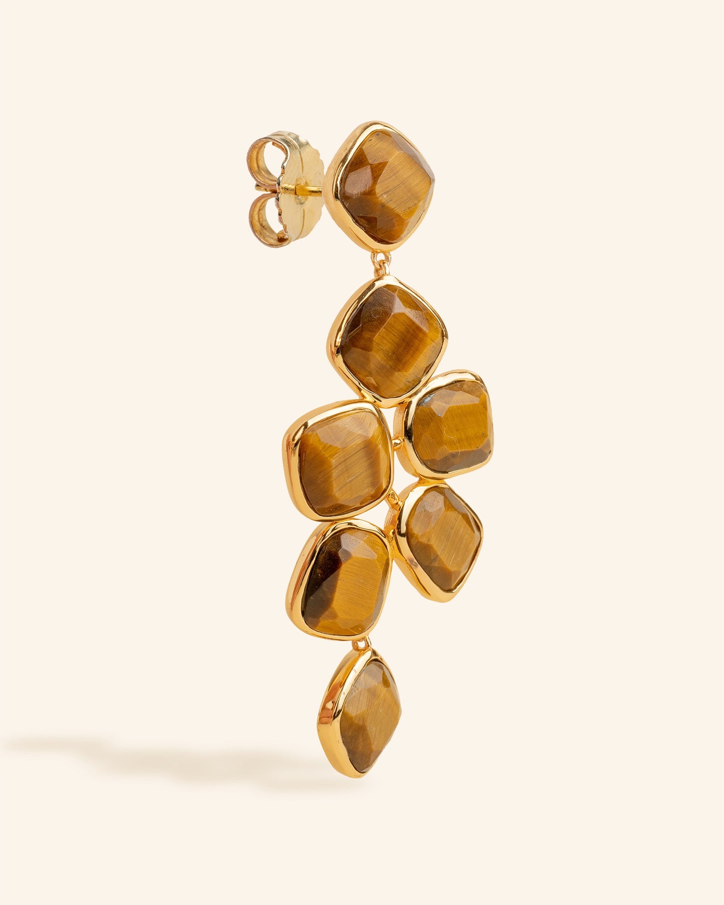 Tiger Eye Hydra Earrings