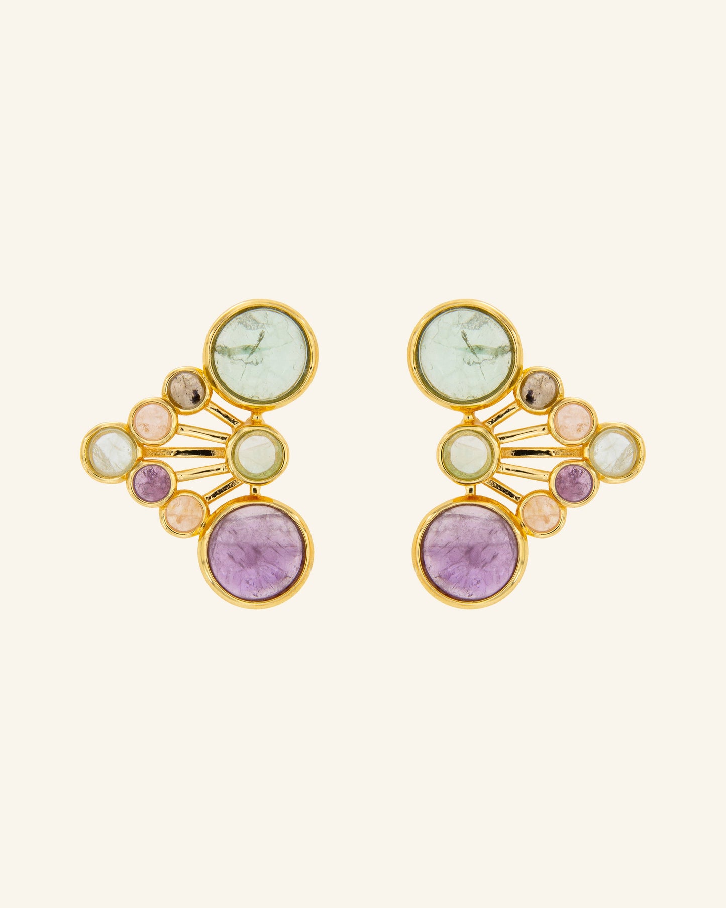 Kiemen Mix stone earrings