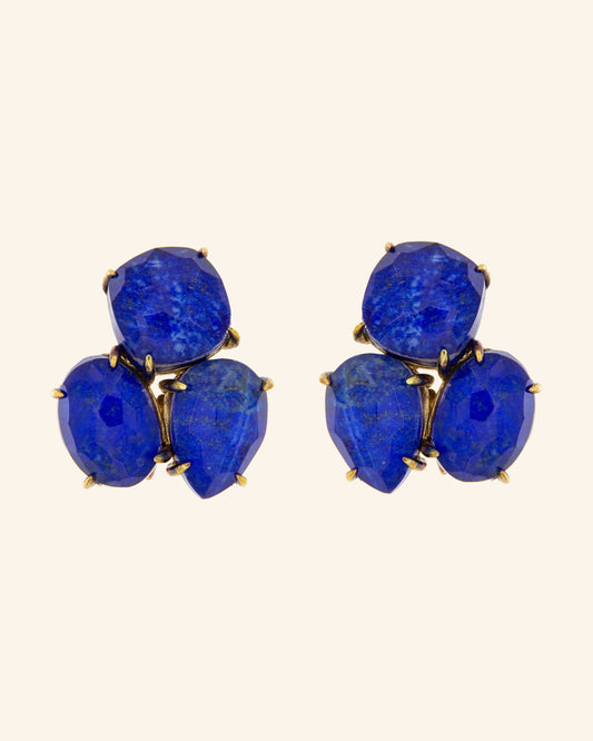 Kraz earrings with lapis lazuli