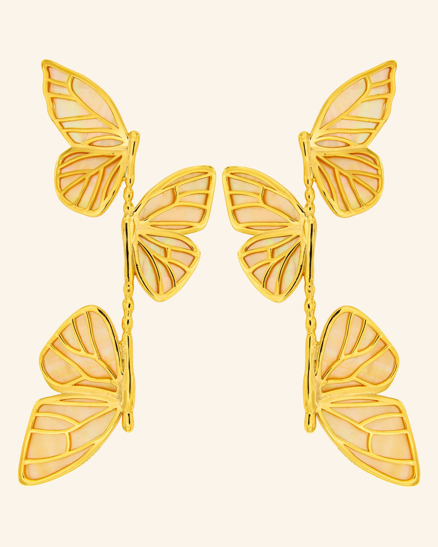 Pendientes Mariposa Monarca Oriental