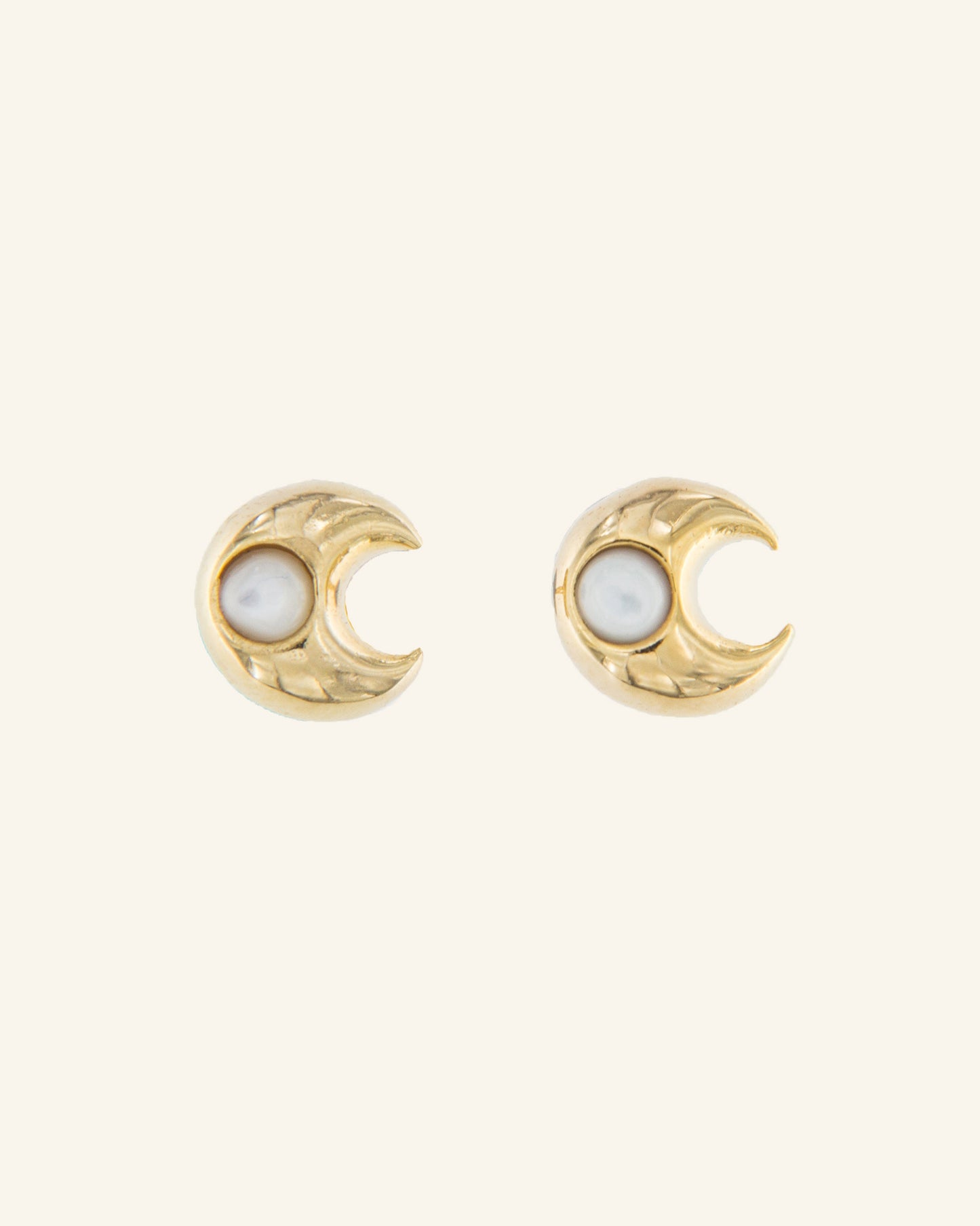 White Mother of Pearl Orbit Earrings