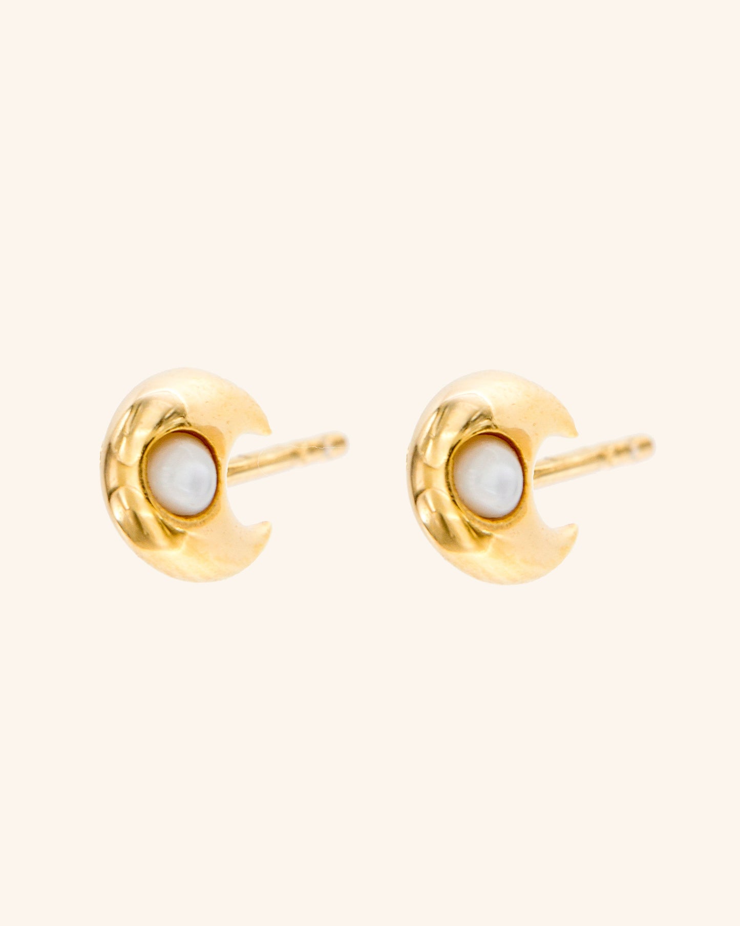 White Mother of Pearl Orbit Earrings