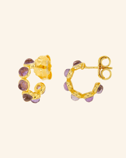 Pendientes Paris con amatista