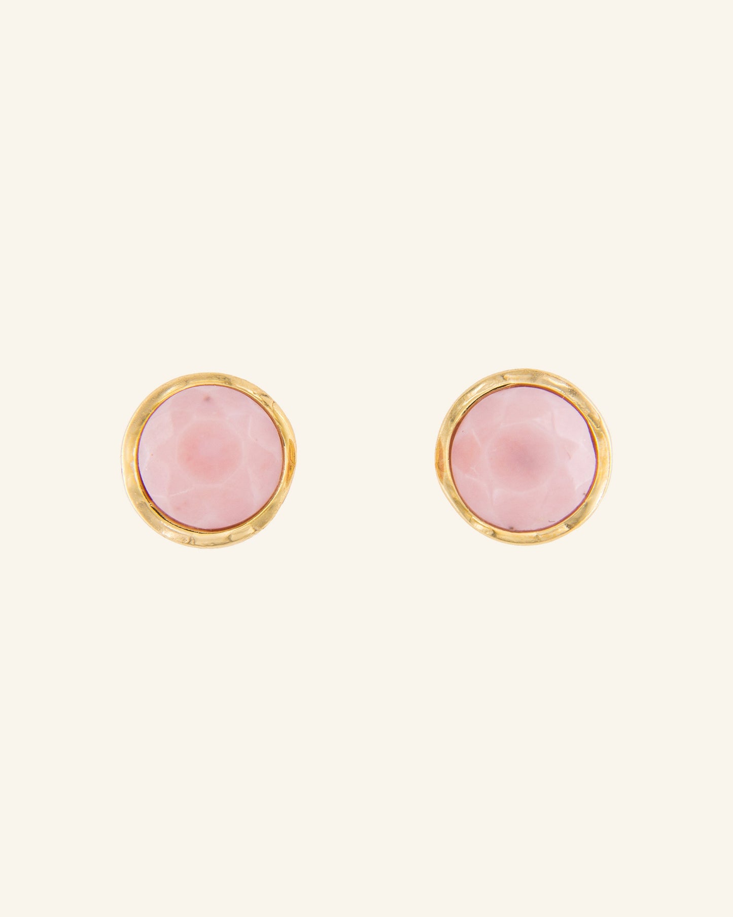 Pluvia earrings with pink opal