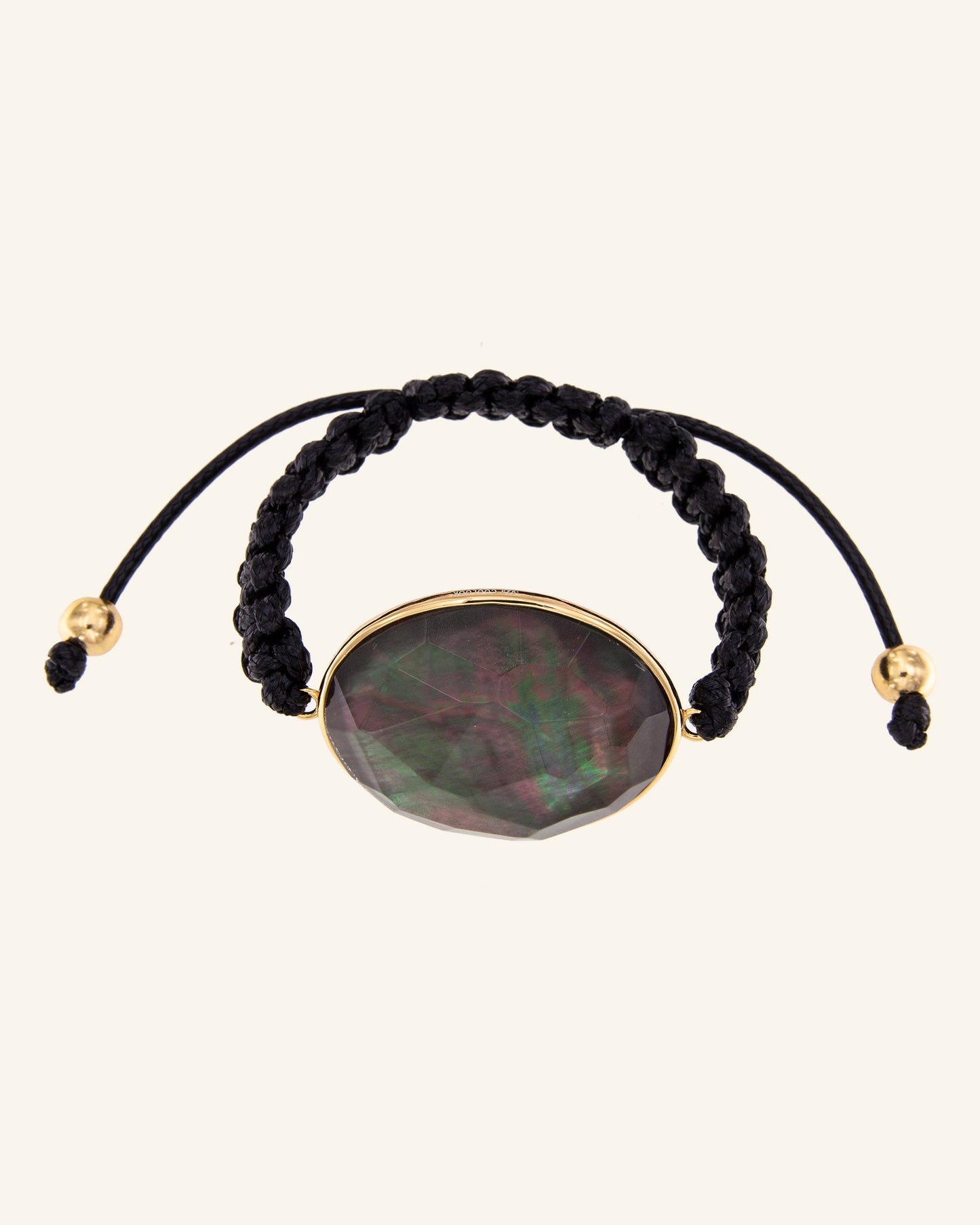 Chance Bracelet Black Mother of Pearl with Quartz