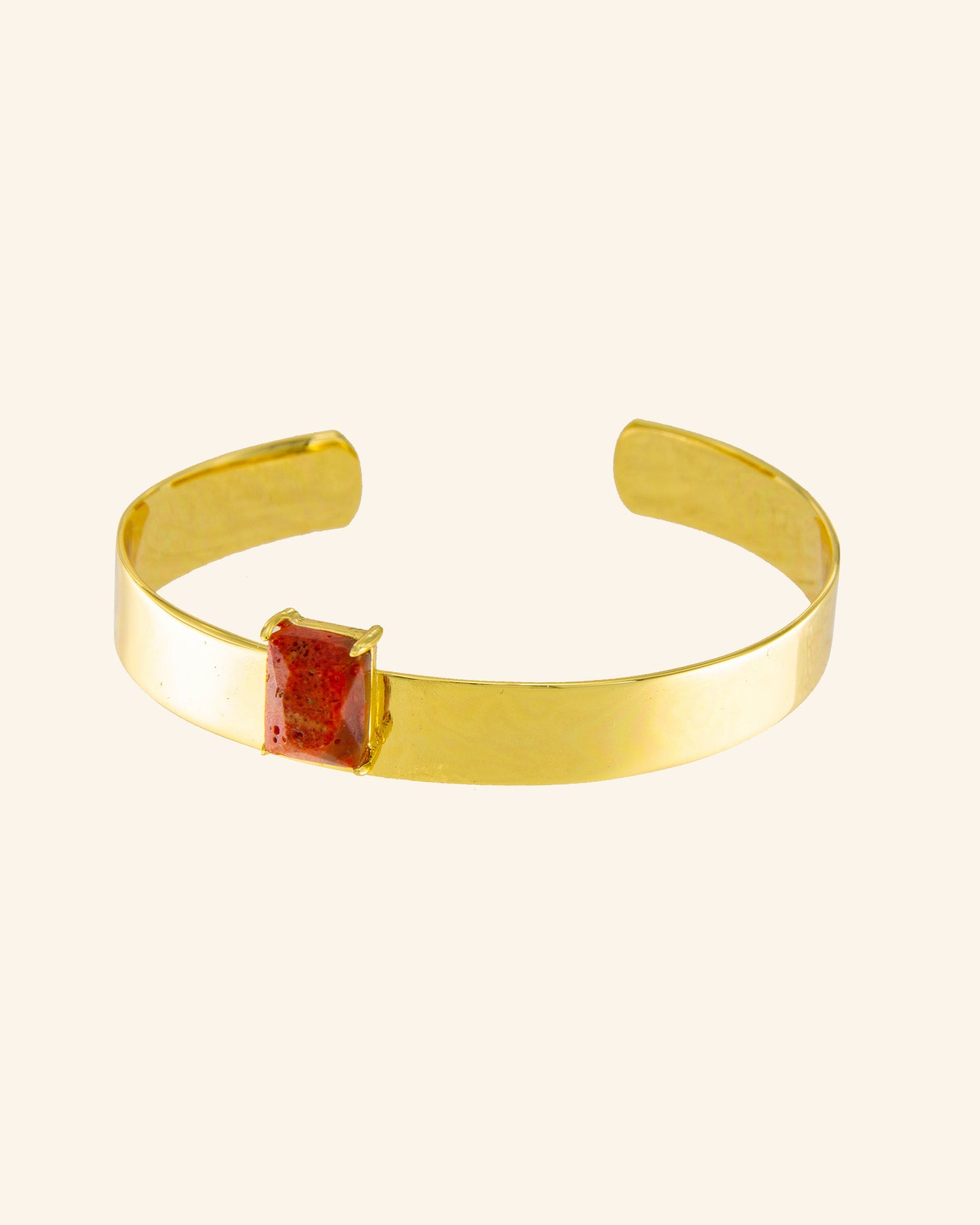 Pulsera Gabo con Coral Rojo