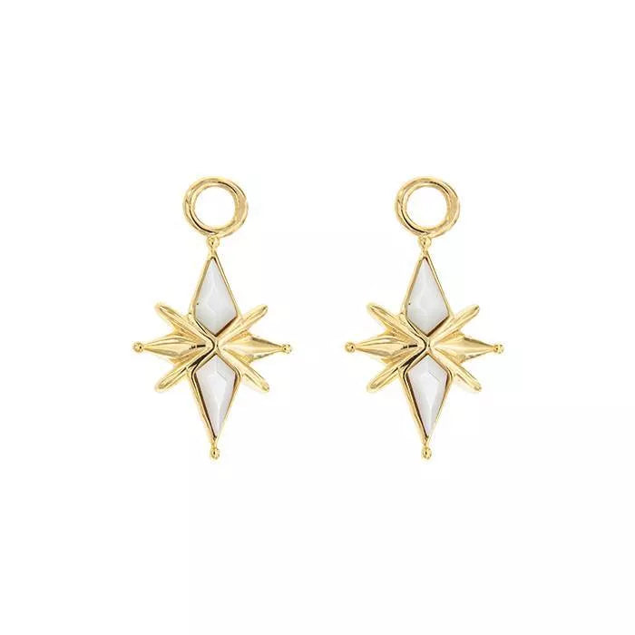 Colgantes Alfa con Madreperla Blanca