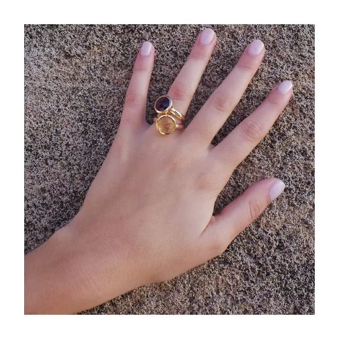 Anillo Crisol con amatista