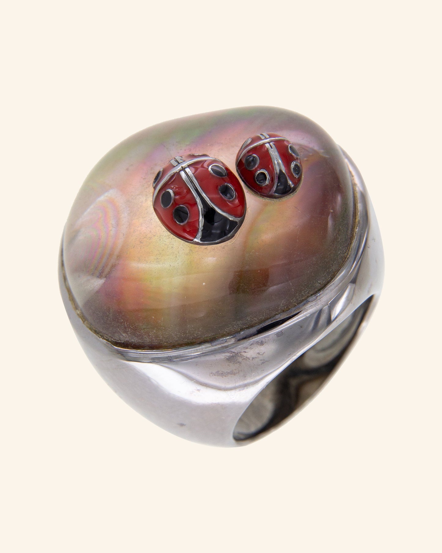 Anillo Ladybug Rutenio