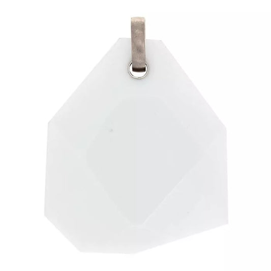 Asteroid pendant with white onyx