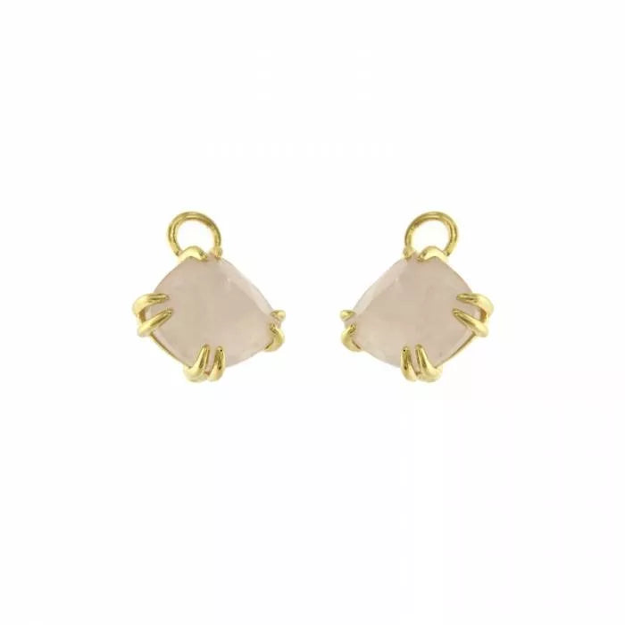 Colgantes Candy Tail con cuarzo rosa