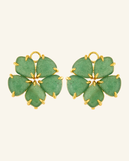 XL Aventurine Intermediate Hibiscus Pendants